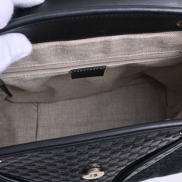 Gucci Micro Leather Rucksack Backpack Black - Picture 5 of 10